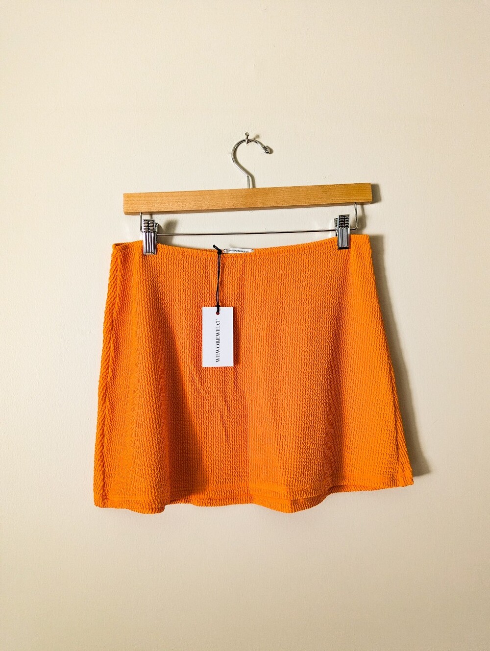 WeWoreWhat Orange Tube Skirt
